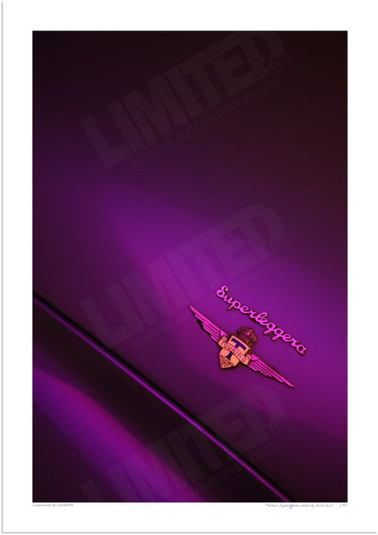 Ferrari Superleggera detail A3 (297 x 420 mm / 11.7 x 16.5 in) / Print-Only (Fine Art Paper) / No Mount