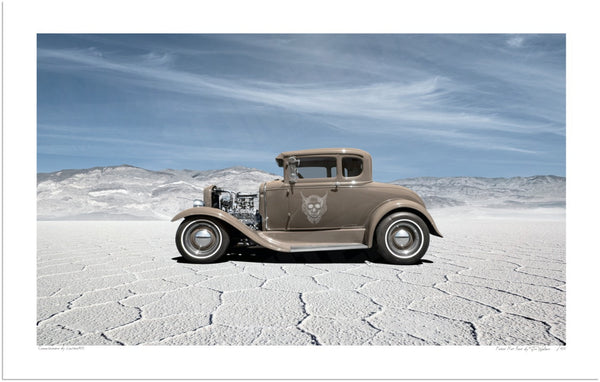 Ford Hot Rod in the Death Valley S (420mm x 266) / Print-Only (Fine Art Paper) / No Mount