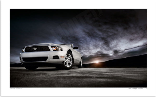 Ford Mustang (fifth generation convertible) S (260mm x 420) / Print-Only (Fine Art Paper) / No Mount