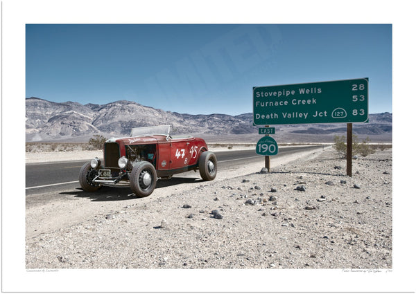Ford Roadster (Hot Rod) A3 (297 x 420 mm / 11.7 x 16.5 in) / Print-Only (Fine Art Paper) / No Mount