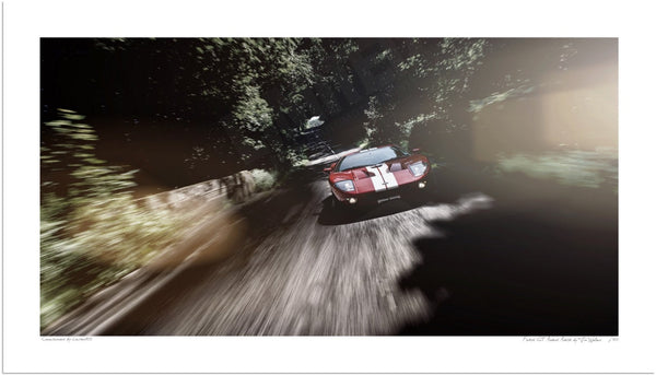 Ford GT Road Race S (420mm x 240) / Print-Only (Fine Art Paper) / No Mount