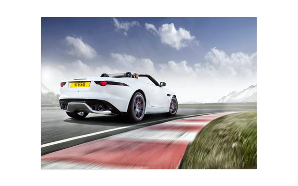 Jaguar F-Type A3 (297 x 420 mm / 11.7 x 16.5 in) / Aluminium Composite / No Mount