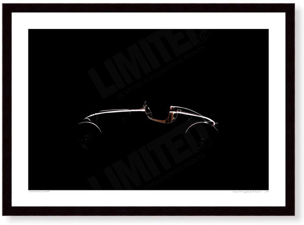 Fiorano T48 Spyder A3 (297 x 420 mm / 11.7 x 16.5 in) / Black Wood Frame (Printed on Fine Art Paper) / No Mount