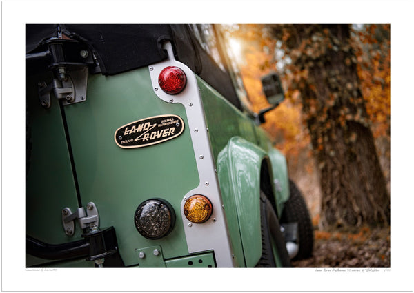 Land Rover Defender 90 detail A3 (297 x 420 mm / 11.7 x 16.5 in) / Print-Only (Fine Art Paper) / No Mount