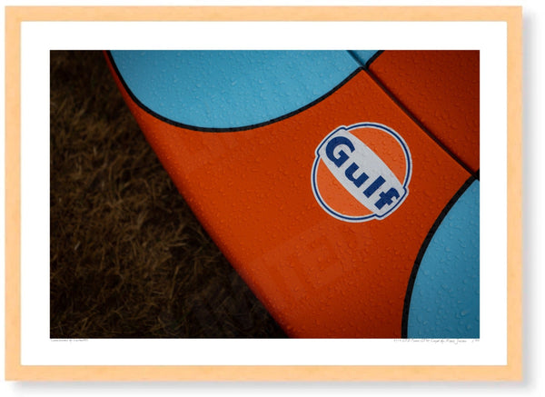 1991 GTD Ford GT40 Coupé A3 (297 x 420 mm / 11.7 x 16.5 in) / Wood Frame (Printed on Fine Art Paper) / No Mount