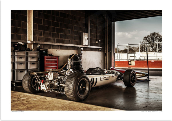1968 Lotus 41X (rear) A3 (297 x 420 mm / 11.7 x 16.5 in) / Print-Only (Fine Art Paper) / No Mount