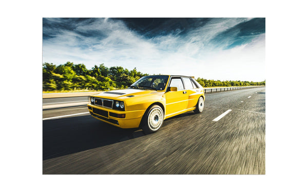 Lancia Delta HF Integrale A3 (297 x 420 mm / 11.7 x 16.5 in) / Aluminium Composite / No Mount