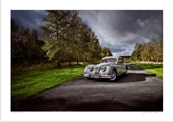 Jaguar XK140 A3 (297 x 420 mm / 11.7 x 16.5 in) / Print-Only (Fine Art Paper) / No Mount