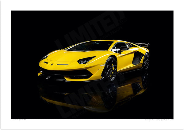 Lamborghini Aventador SVJ A3 (297 x 420 mm / 11.7 x 16.5 in) / Print-Only (Fine Art Paper) / No Mount