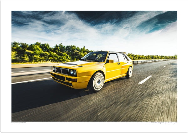 Lancia Delta HF Integrale A3 (297 x 420 mm / 11.7 x 16.5 in) / Print-Only (Fine Art Paper) / No Mount