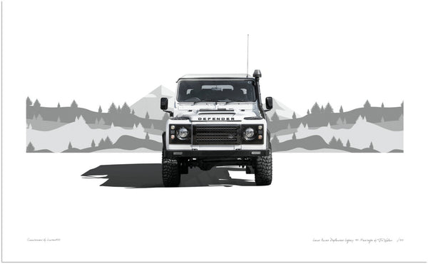 Land Rover Defender Legacy 110 Heritage S (420mm x 258) / Print-Only (Fine Art Paper) / No Mount