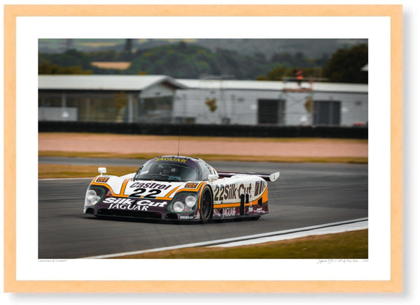 Jaguar XJR-9 LM A3 (297 x 420 mm / 11.7 x 16.5 in) / Wood Frame (Printed on Fine Art Paper) / No Mount