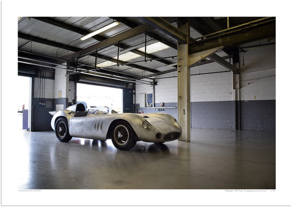 Maserati 300S at Silverstone A3 (297 x 420 mm / 11.7 x 16.5 in) / Print-Only (Fine Art Paper) / No Mount