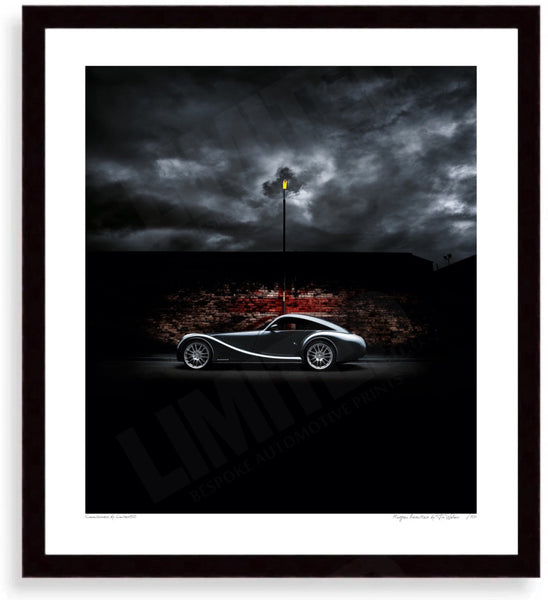 Morgan AeroMax (storm) S (333mm x 297) / Black Wood Frame (Printed on Fine Art Paper) / No Mount