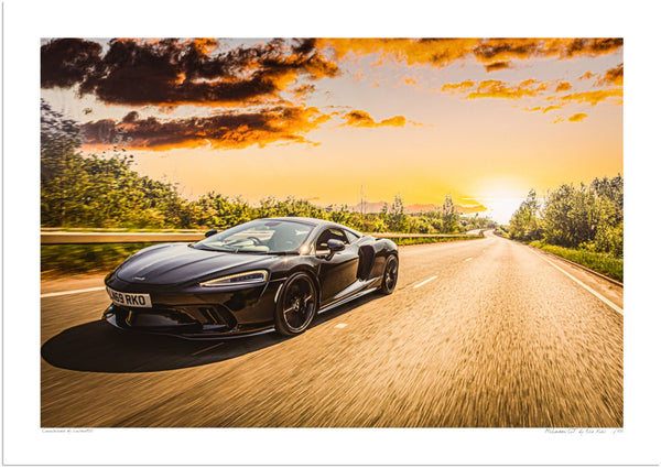 McLaren GT in Bedfordshire A3 (297 x 420 mm / 11.7 x 16.5 in) / Print-Only (Fine Art Paper) / No Mount