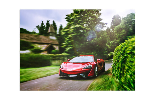 McLaren 570S in the Cotswolds A3 (297 x 420 mm / 11.7 x 16.5 in) / Aluminium Composite / No Mount