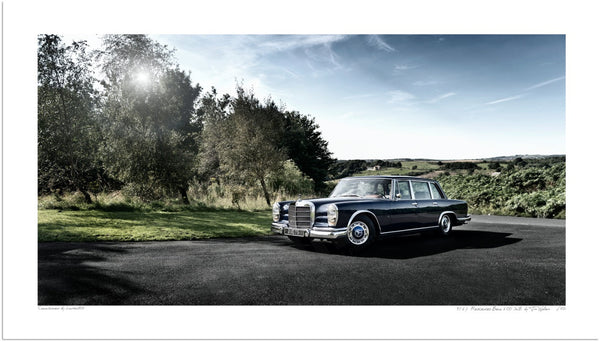 1967 Mercedes-Benz 600 SWB S (420mm x 238) / Print-Only (Fine Art Paper) / No Mount