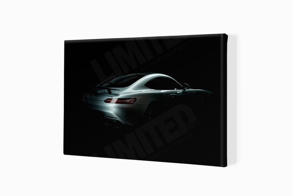 Mercedes-AMG GT S A3 (297 x 420 mm / 11.7 x 16.5 in) / Canvas Print (Mounted on Wood Internal Frame) / No Mount