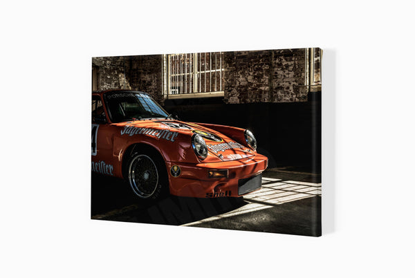 Porsche Kremer 911 RSR at Bicester Heritage A3 (297 x 420 mm / 11.7 x 16.5 in) / Canvas Print (Mounted on Wood Internal