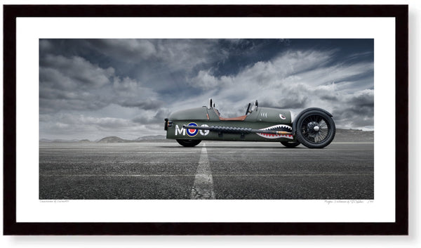 Morgan 3 Wheeler (MOG) S (420mm x 226) / Black Wood Frame (Printed on Fine Art Paper) / No Mount