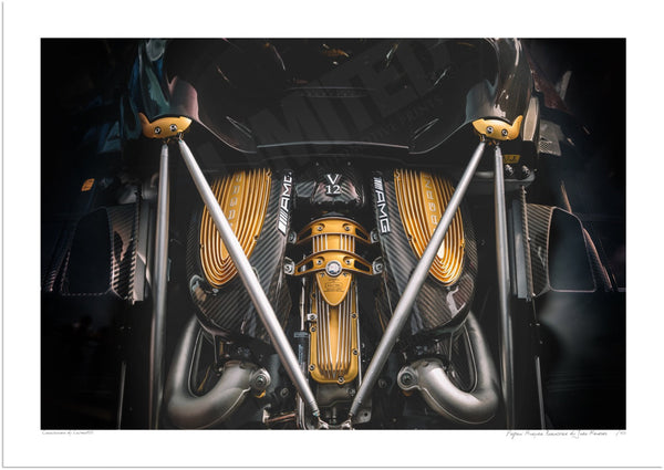 Pagani Huayra Roadster detail A3 (297 x 420 mm / 11.7 x 16.5 in) / Print-Only (Fine Art Paper) / No Mount