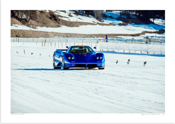 Pagani Zonda S 7.3 A3 (297 x 420 mm / 11.7 x 16.5 in) / Print-Only (Fine Art Paper) / No Mount