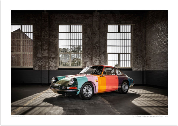 1965 Porsche 911 Paul Smith ’art car’ at Bicester Heritage A3 (297 x 420 mm / 11.7 x 16.5 in) / Print-Only (Fine Art