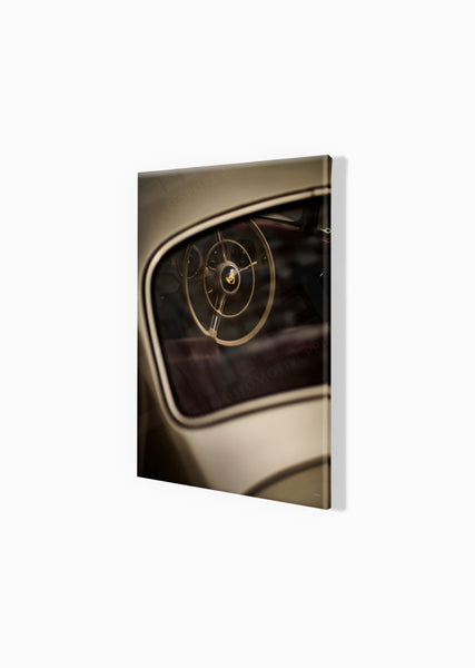 Porsche 356 S (380mm x 297) / Canvas Print (Mounted on Wood Internal Frame) / No Mount