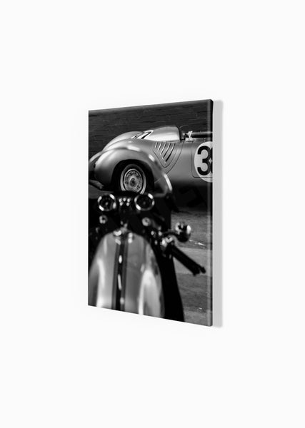 Porsche 718 RSK S (380mm x 297) / Canvas Print (Mounted on Wood Internal Frame) / No Mount