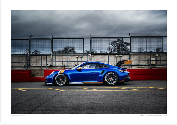 Porsche 911 (992) GT3 Cup A3 (297 x 420 mm / 11.7 x 16.5 in) / Print-Only (Fine Art Paper) / No Mount
