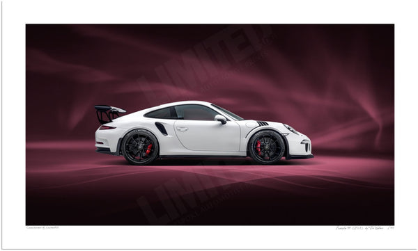 Porsche 911 GT3 RS (991.1) S (420 x 252 mm) / Print-Only (Fine Art Paper) / No Mount