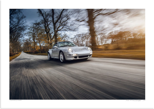 Porsche 993 Turbo A3 (297 x 420 mm / 11.7 x 16.5 in) / Print-Only (Fine Art Paper) / No Mount