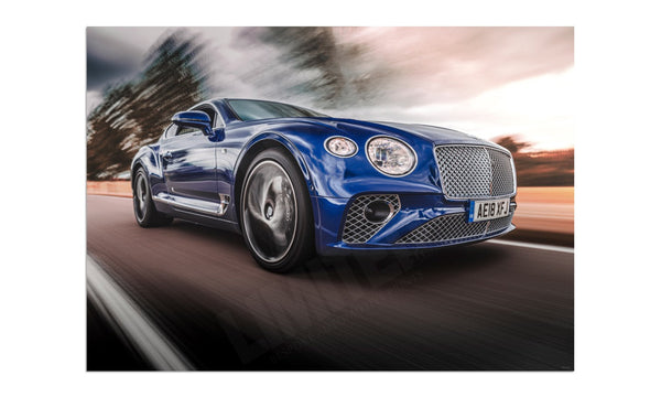 Bentley Continental GT in Bedfordshire A3 (297 x 420 mm / 11.7 x 16.5 in) / Aluminium Composite / No Mount