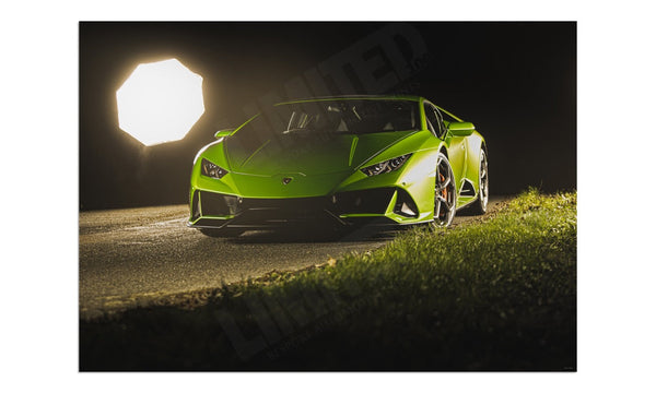 Lamborghini Huracán EVO (limelight) A3 (297 x 420 mm / 11.7 x 16.5 in) / Aluminium Composite / No Mount