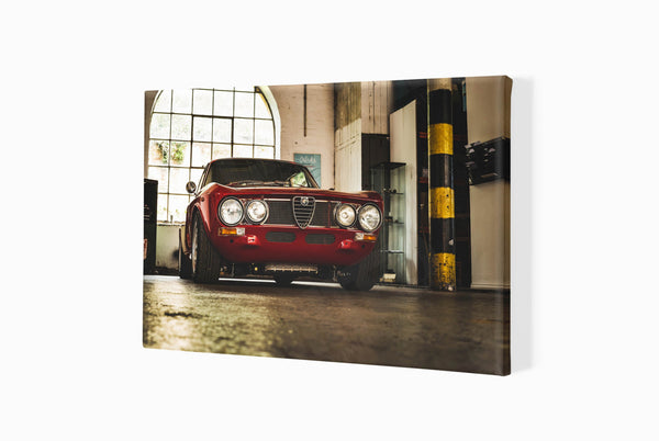 Zero6 Alfa Romeo GTV2000 A3 (297 x 420 mm / 11.7 x 16.5 in) / Canvas Print (Mounted on Wood Internal Frame) / No Mount