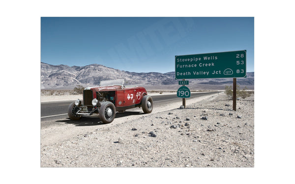 Ford Roadster (Hot Rod) A3 (297 x 420 mm / 11.7 x 16.5 in) / Aluminium Composite / No Mount