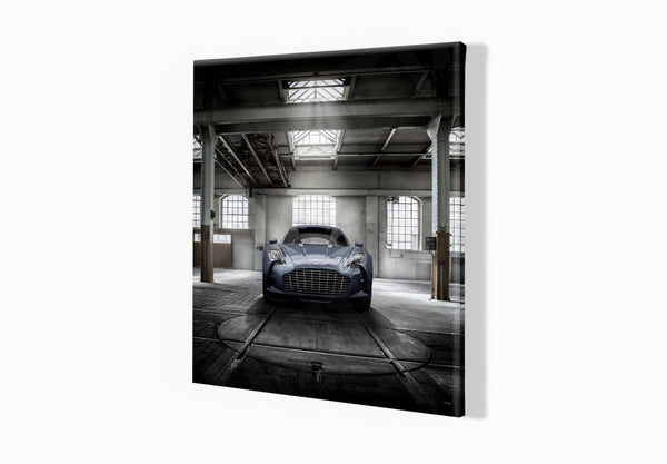 Aston Martin One-77 S (324 x 297 mm) / Canvas Print (Mounted on Wood Internal Frame) / No Mount