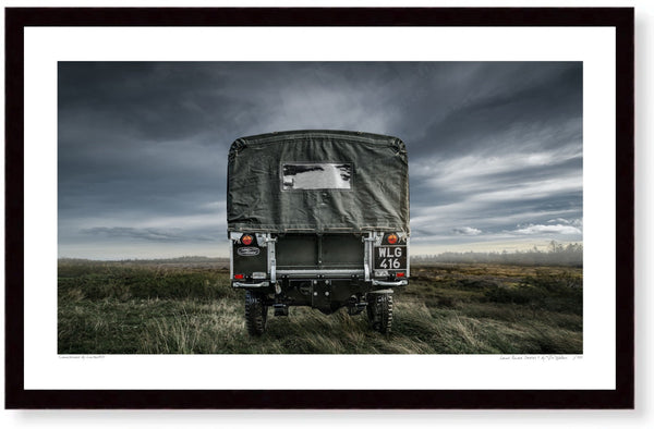 Land Rover Series 1 S (420mm x 255) / Black Wood Frame (Printed on Fine Art Paper) / No Mount