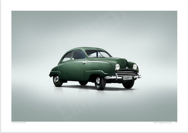 Saab 92 A3 (297 x 420 mm / 11.7 x 16.5 in) / Print-Only (Fine Art Paper) / No Mount