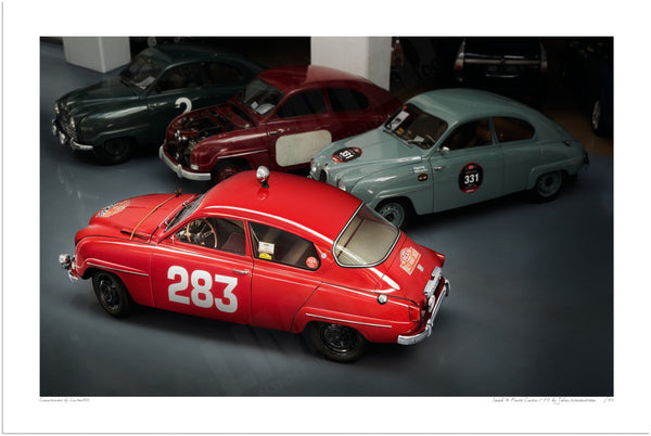 Saab 96 Monte Carlo 850 S (420 x 281 mm) / Print-Only (Fine Art Paper) / No Mount