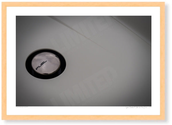Singer Porsche 911 ’fuel’ A3 (297 x 420 mm / 11.7 x 16.5 in) / Wood Frame (Printed on Fine Art Paper) / No Mount