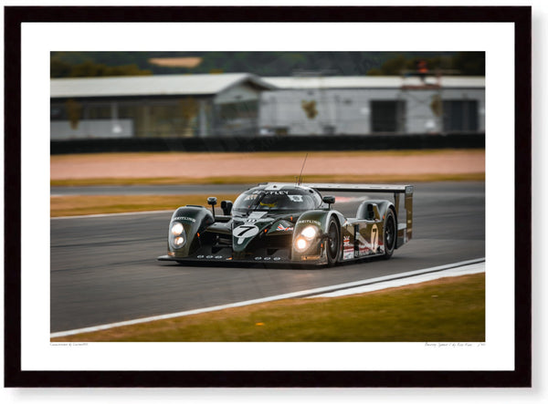 Bentley Speed 8 A3 (297 x 420 mm / 11.7 x 16.5 in) / Black Wood Frame (Printed on Fine Art Paper) / No Mount