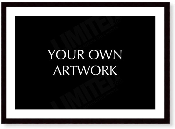 Bespoke Printing and Framing Service A3 (297 x 420 mm / 11.7 x 16.5 in) / Black Wood Frame (Printed on Fine Art Paper)