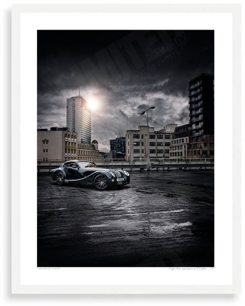 Morgan Aero SuperSports S (381mm x 297) / White Wood Frame (Printed on Fine Art Paper) / No Mount