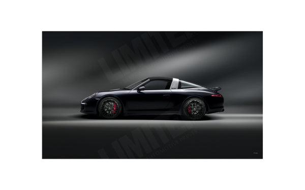 Porsche 911 Targa 4 GTS (991) side profile S (420mm x 244) / Aluminium Composite / No Mount