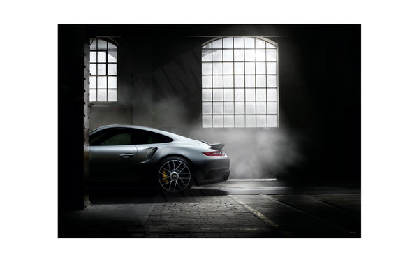Porsche 911 Turbo S 991 in Zürich (B) A3 (297 x 420 mm / 11.7 x 16.5 in) / Aluminium Composite / No Mount