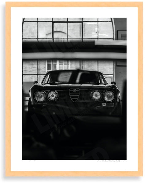 Zero6 Alfa Romeo GTV2000 S (388mm x 297) / Wood Frame (Printed on Fine Art Paper) / No Mount
