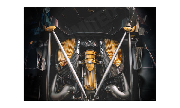 Pagani Huayra Roadster detail A3 (297 x 420 mm / 11.7 x 16.5 in) / Aluminium Composite / No Mount
