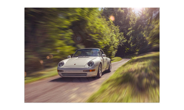 Porsche 911 (993) Carrera at Prescott Hill Climb A3 (297 x 420 mm / 11.7 x 16.5 in) / Aluminium Composite / No Mount