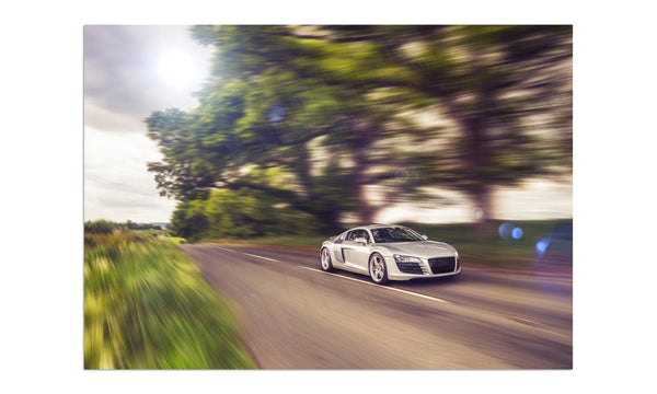 Audi R8 in the Clent Hills A3 (297 x 420 mm / 11.7 x 16.5 in) / Aluminium Composite / No Mount